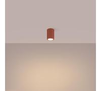 Sollux Lighting – Plafonnier Karbon SL.1625 – Spot 1x10 W LED – Aluminium – Rouge