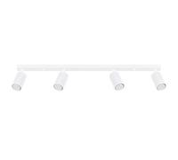 Sollux Lighting Plafonnier LED Karbon SL.1546 4x10 W Aluminium Blanc 81x6,5x16,5 cm