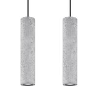Sollux Lighting Suspension Luvo 2 Béton gris 2x40 W GU10 SL.0654
