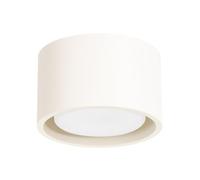 SOLLUX lighting Plafonnier rond plat GX53 LED 1 lumière Modo beige