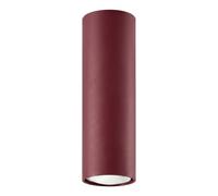 SOLLUX lighting Plafonnier, spot encastré, acier - 1 lumière, 20 cm - Ampoule LED - Lagos bordeaux