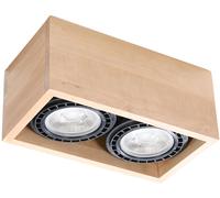 Sollux Lighting Quatro plafonnier 2x40 W bois SL.0916