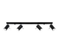 Sollux Lighting Ring plafonnier 4x40 W noir SL.0332