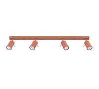 Sollux Lighting Plafonnier Spot Ring 4L 81x6x17 cm GU10 ampoules non incluses Rouge