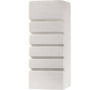 Applique murale à 1 ampoule en céramique blanche, E27