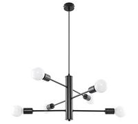 Sollux Lighting Duomo lampe suspendue 6x60 W noir SL.0305