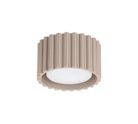 Sollux Lighting Plafonnier Aura - Spot de plafond en aluminium 1 flamme Ampoule LED Taupe