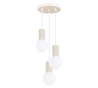 Sollux lighting Suspension 3 globes - Beige