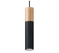 Sollux lighting Suspension bois design - Noir