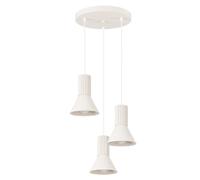 Sollux lighting Suspension Estria 3 lampes - Beige