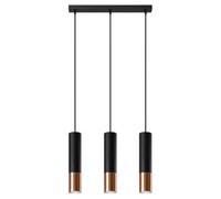 Sollux Lighting Loopez lampe suspendue 3x40 W noir-cuivre SL.0948