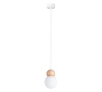 Sollux Lighting Pekka lampe suspendue 1x8 W blanc-bois SL.1390