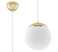 Sollux Lighting Ugo lampe suspendue 1x60 W blanc-doré SL.0715
