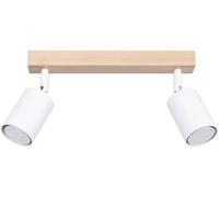Sollux Lighting Verdo plafonnier 2x10 W blanc-bois SL.1286