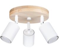 Sollux Lighting Verdo plafonnier 3x10 W blanc-bois SL.1287