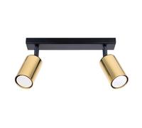 Sollux Lighting Winx plafonnier 2x10 W noir-doré SL.1383