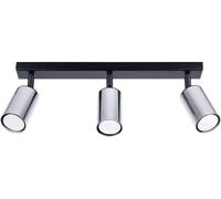 Sollux Lighting Winx plafonnier 3x10 W noir-chrome SL.1368
