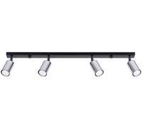 Sollux Lighting Winx plafonnier 4x10 W noir-chrome SL.1371
