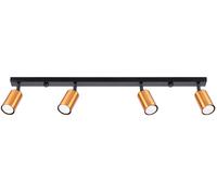 Sollux Lighting Winx plafonnier 4x10 W noir-cuivre SL.1379
