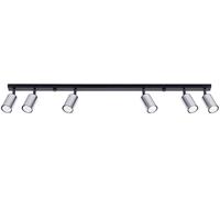 Sollux Lighting Winx plafonnier 6x10 W noir-chrome SL.1372