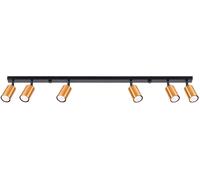Sollux Lighting Winx plafonnier 6x10 W noir-cuivre SL.1380