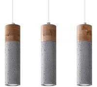Sollux Lighting Zane lampe suspendue 3x40 W gris/cendre-bois SL.0967