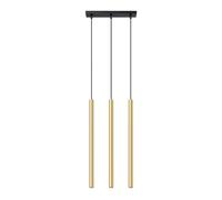 Sollux Pastelo Plafonnier suspendu de bar moderne en or poli 3x G9