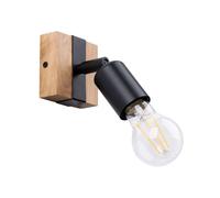 Sollux Lighting Zuca applique murale 1x15 W noir-bois SL.1295