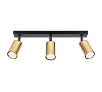 Sollux Lighting Winx plafonnier 3x10 W noir-doré SL.1384