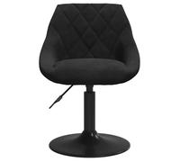 SOLO Chaise de salle à manger/Fauteuil salon - Noir Velours LL1535