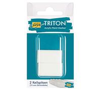 Solo Goya Triton Acrylic Paint Marqueur Pointes de rechange 15.0, pour créer de grandes surfaces et pour grands inscriptions, 2 pointes biseautées de 15 mm