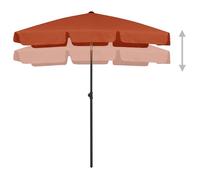 SOLO Parasol de plage réglable Moderne - SWEETY®Parasol Anti-UV pour jardin - terre cuite 180x120 cm 2048049495