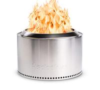 Solo Stove Brasero Yukon 2.0 | Brasero Portable de sans émission de fumée, Combustion Naturelle du Bois, avec bac à Cendres Amovible, Acier Inoxydable, 68,5 x 43 cm, 18,3 kg Argent