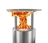 Solo Stove Mesa Déflecteur de Chaleur, avec 3 Pieds Amovibles, Accessoire pour brasero Bonfire, Capture et redirige la Chaleur, Acier Inoxydable 304 (H x Dia) 12,7 x 19,7 cm, 0,6 kg