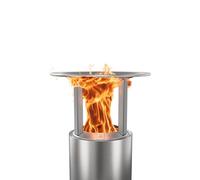Solo Stove Mesa Déflecteur de Chaleur, avec 3 Pieds Amovibles, Accessoire pour brasero Bonfire, Capture et redirige la Chaleur, Acier Inoxydable 304 (H x Dia) 12,7 x 19,7 cm, 0,6 kg