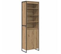 SOLO - TOP Armoires Hautes（2 pcs) - ZENCORE - Armoire Vaisselier/Buffet Salon/bureau - Chêne artisan 60x36x200 cm,355429