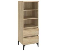SOLO - TOP Buffet haut 1 PC - ZENCORE - Armoire Vaisselier/Buffet Salon/bureau - Chêne sonoma 40x36x110 cm - Bois d'ingénierie,29723