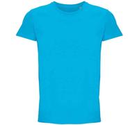 SOLS - T-shirt "Crusader" matière recy pour homme/femme unie PC5759 (S) (Aquablau)