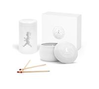 Solstickan Design Coffret cadeau Solstickan bougie parfumée + tube d'allumettes Blanc-eucalyptus