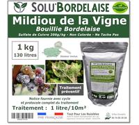 Solu'Bordelaise - 1 kg de Bouillie Bordelaise - Mildiou de la Vigne - Utilisable Agriculture Biologique - Sachet Refermable