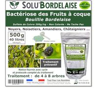 Solu'Bordelaise - 500 g de Bouillie Bordelaise - Bactériose des Fruits à coque - Utilisable Agriculture Biologique - Sachet Refermable