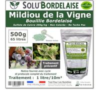 Solu'Bordelaise - 500 g de Bouillie Bordelaise - Mildiou de la Vigne - Utilisable Agriculture Biologique - Sachet Refermable