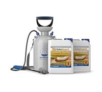 Soluguard Traitement Xylophages 2 x 5L + Pulvérisateur - Élimine Larves, Vers & Termites - Prêt à l’Emploi & Très Puissant