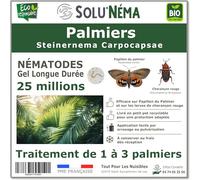 SOLUNEMA - Nématodes Contre le Papillon du Palmier et le Charançon Rouge - 25 millions - Pour 1 à 3 Palmiers