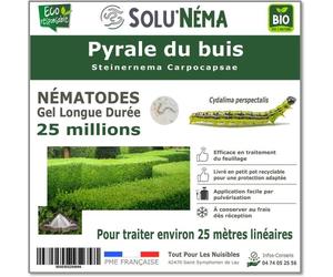 SOLUNEMA - Nématodes SC Contre la Chenille Pyrale du buis - 25 millions Steinernema Carpocapsae