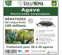 SOLUNEMA - Nématodes SC Contre le Charançon de l'Agave - Pour 20 à 40 Agaves - 100 millions Steinernema Carpocapsae