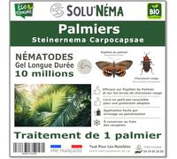 SOLUNEMA - Nématodes SC Contre le Papillon du Palmier et le Charançon Rouge - 10 Millions - Pour 1 Palmier - Steinernema Carpocapsae