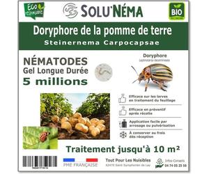 SOLUNEMA - Nématodes SC Contre les larves de doryphore de la pomme de terre - 5 millions Steinernema Carpocapsae
