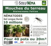 SOLUNEMA - TRAITEMENT MOUCHES DES TERREAUX - 10 MILLIONS NÉMATODES SF