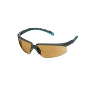 3M S2005SGAF-BGR Lunettes de protection avec protection anti-buée, avec protection anti-rayures, à angle réglable turquoise, gris EN 166 DIN 166